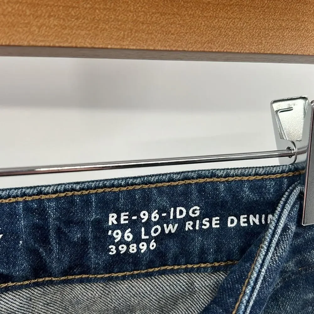 J. Crew Women's Re-96-IDG '96 Low Rise Denim Trousers - 29T - NWOT